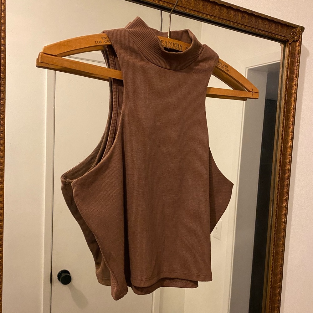 Brown Turtle Neck
